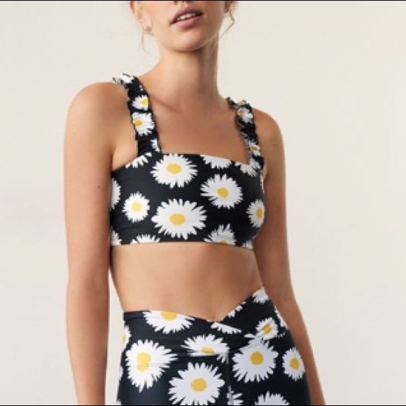 NWT Anthropologie Daisy Sports Bra - Picture 2 of 3